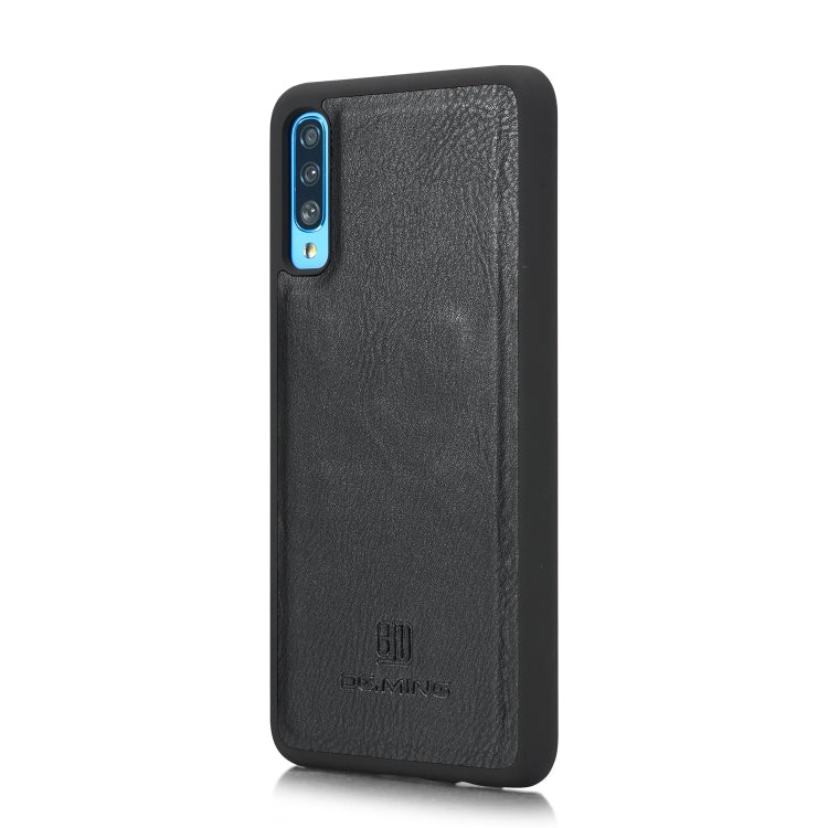 DG.MING Crazy Horse Texture Flip Detachable Magnetic Leather Case with Holder & Card Slots & Wallet for Galaxy A70(Black) - Galaxy Phone Cases by DG.MING | Online Shopping UK | buy2fix