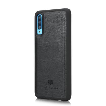 DG.MING Crazy Horse Texture Flip Detachable Magnetic Leather Case with Holder & Card Slots & Wallet for Galaxy A70(Black) - Galaxy Phone Cases by DG.MING | Online Shopping UK | buy2fix