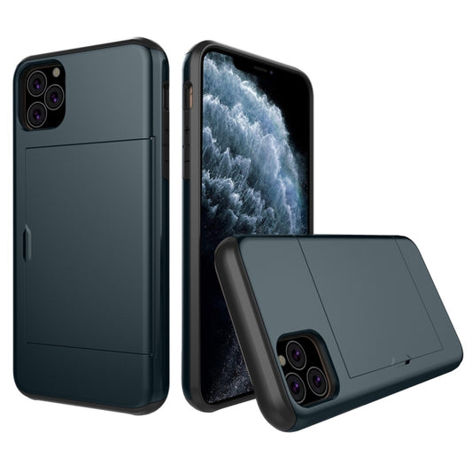 For iPhone 11 Pro Shockproof Rugged Armor Protective Case with Card Slot (Navy Blue) - iPhone 11 Pro Cases by buy2fix | Online Shopping UK | buy2fix