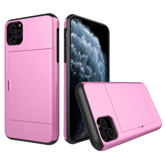 For iPhone 11 Pro Shockproof Rugged Armor Protective Case with Card Slot (Pink) - iPhone 11 Pro Cases by buy2fix | Online Shopping UK | buy2fix