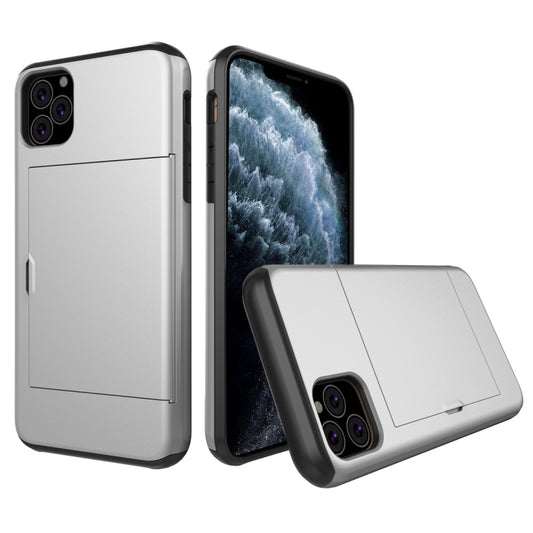 For iPhone 11 Pro Shockproof Rugged Armor Protective Case with Card Slot (Silver) - iPhone 11 Pro Cases by buy2fix | Online Shopping UK | buy2fix