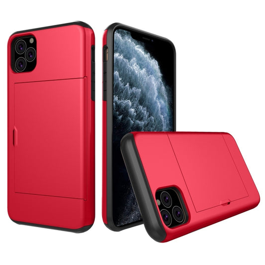 For iPhone 11 Pro Shockproof Rugged Armor Protective Case with Card Slot (Red) - iPhone 11 Pro Cases by buy2fix | Online Shopping UK | buy2fix