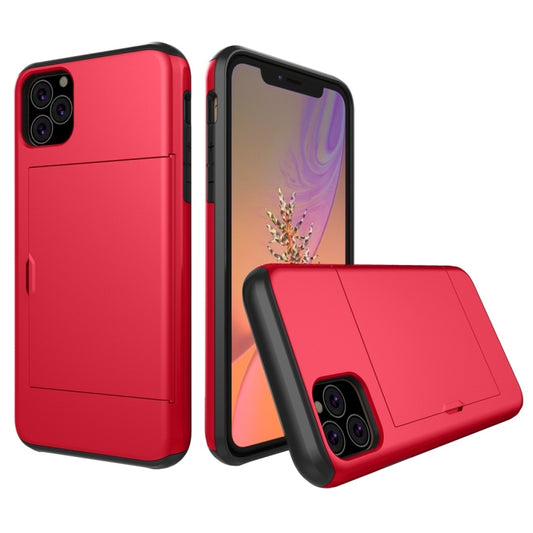 For iPhone 11 Pro Shockproof Rugged Armor Protective Case with Card Slot (Red) - iPhone 11 Pro Cases by buy2fix | Online Shopping UK | buy2fix