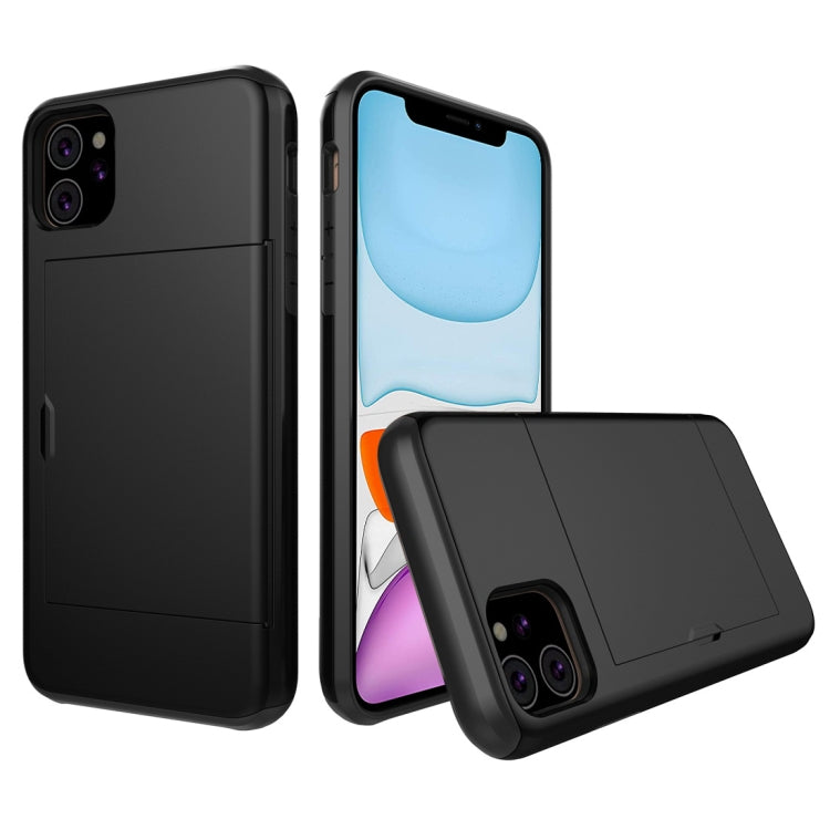 For iPhone 11 Shockproof Rugged Armor Protective Case with Card Slot (Black) - iPhone 11 Cases by buy2fix | Online Shopping UK | buy2fix