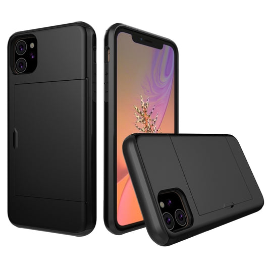 For iPhone 11 Shockproof Rugged Armor Protective Case with Card Slot (Black) - iPhone 11 Cases by buy2fix | Online Shopping UK | buy2fix