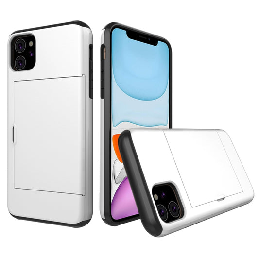 For iPhone 11 Shockproof Rugged Armor Protective Case with Card Slot (White) - iPhone 11 Cases by buy2fix | Online Shopping UK | buy2fix