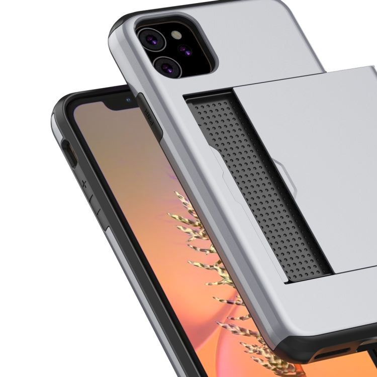 For iPhone 11 Shockproof Rugged Armor Protective Case with Card Slot (Grey) - iPhone 11 Cases by buy2fix | Online Shopping UK | buy2fix