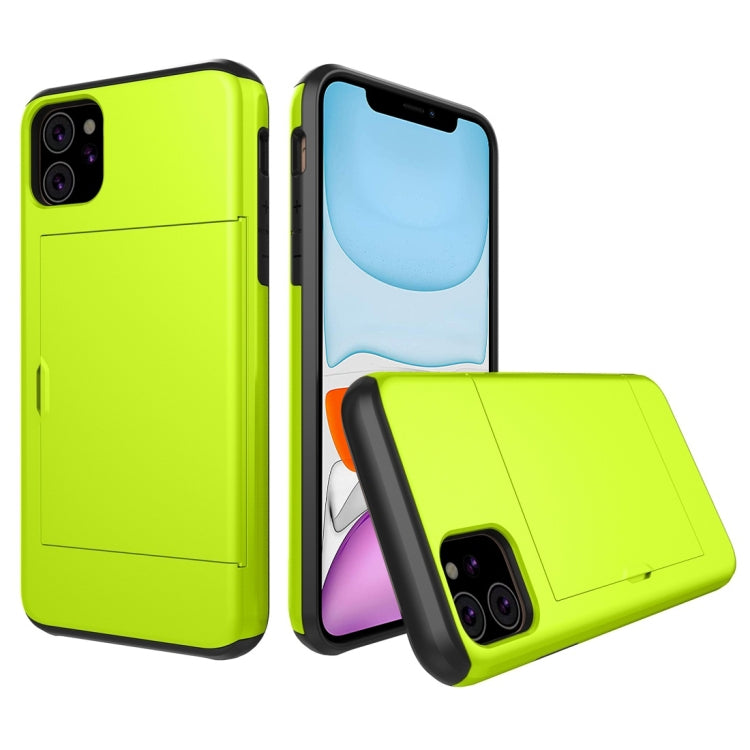 For iPhone 11 Shockproof Rugged Armor Protective Case with Card Slot (Green) - iPhone 11 Cases by buy2fix | Online Shopping UK | buy2fix