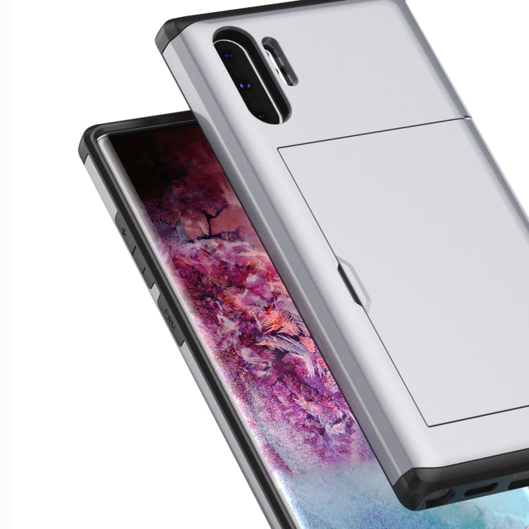 Shockproof Rugged Armor Protective Case with Card Slot for Galaxy Note 10 Pro / Note 10+(Gold) by buy2fix