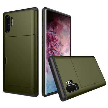 Shockproof Rugged Armor Protective Case with Card Slot for Galaxy Note 10 Pro(Army Green) by buy2fix