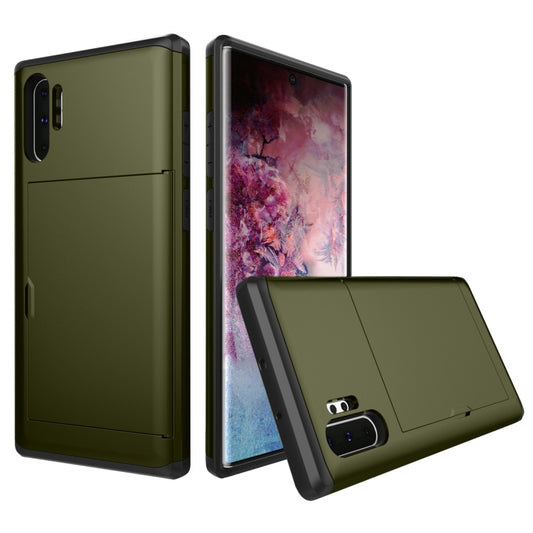Shockproof Rugged Armor Protective Case with Card Slot for Galaxy Note 10 Pro(Army Green) by buy2fix