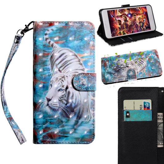 3D Painting Pattern Coloured Drawing Horizontal Flip TPU + PU Leather Case with Holder & Card Slots & Wallet, For:For Galaxy A10(Tiger) - Galaxy Phone Cases by buy2fix | Online Shopping UK | buy2fix