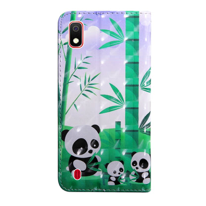 3D Painting Pattern Coloured Drawing Horizontal Flip TPU + PU Leather Case with Holder & Card Slots & Wallet, For:For Galaxy A10(Bamboo Panda) - Galaxy Phone Cases by buy2fix | Online Shopping UK | buy2fix