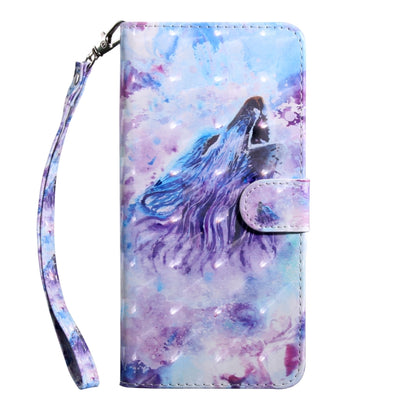 3D Painting Pattern Coloured Drawing Horizontal Flip TPU + PU Leather Case with Holder & Card Slots & Wallet, For:For Galaxy A10(Roaring Wolf) - Galaxy Phone Cases by buy2fix | Online Shopping UK | buy2fix