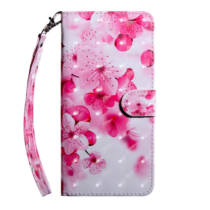 3D Painting Pattern Coloured Drawing Horizontal Flip TPU + PU Leather Case with Holder & Card Slots & Wallet, For:For Galaxy A40(Red Flower) - Galaxy Phone Cases by buy2fix | Online Shopping UK | buy2fix