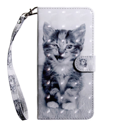 3D Painting Pattern Coloured Drawing Horizontal Flip TPU + PU Leather Case with Holder & Card Slots & Wallet, For:For Sony Xperia L3(Smile Cat) - Sony Cases by buy2fix | Online Shopping UK | buy2fix