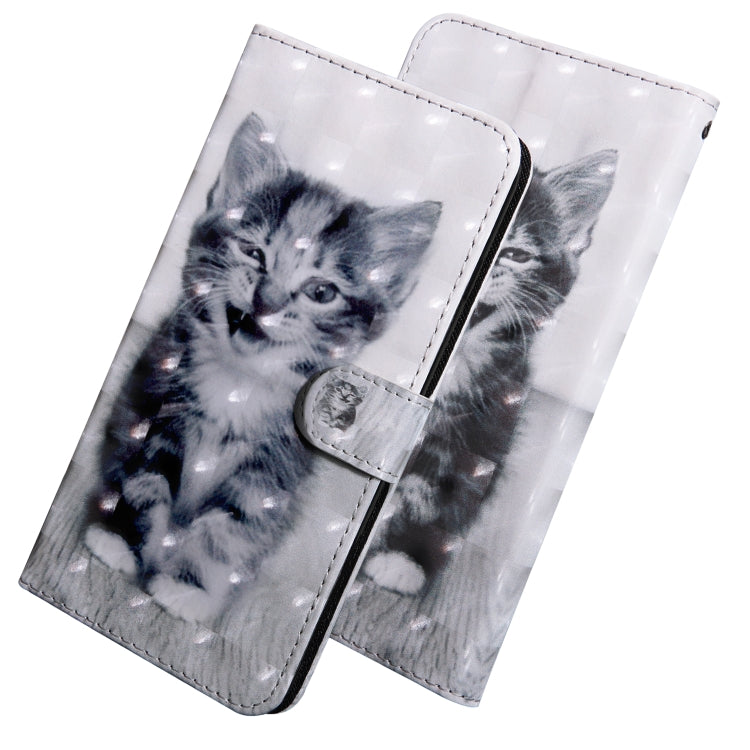 3D Painting Pattern Coloured Drawing Horizontal Flip TPU + PU Leather Case with Holder & Card Slots & Wallet, For:For Sony Xperia L3(Smile Cat) - Sony Cases by buy2fix | Online Shopping UK | buy2fix