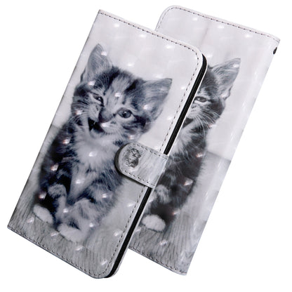 3D Painting Pattern Coloured Drawing Horizontal Flip TPU + PU Leather Case with Holder & Card Slots & Wallet, For:For Sony Xperia L3(Smile Cat) - Sony Cases by buy2fix | Online Shopping UK | buy2fix