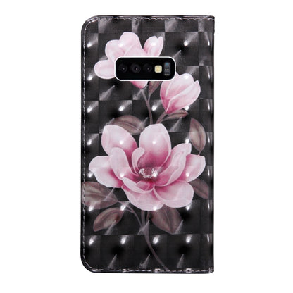 3D Painting Pattern Coloured Drawing Horizontal Flip TPU + PU Leather Case with Holder & Card Slots & Wallet For Galaxy S10e(Pink Flower) - Galaxy Phone Cases by buy2fix | Online Shopping UK | buy2fix
