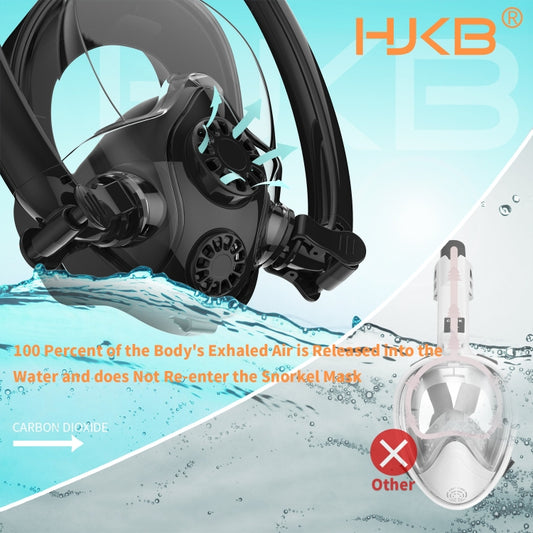 Water Sports Diving Equipment Full Dry Silicone Diving Mask Swimming Glasses for GoPro Hero11 Black / HERO10 Black / HERO9 Black /HERO8 / HERO7 /6 /5 /5 Session /4 Session /4 /3+ /3 /2 /1, Insta360 ON ... ion and Other Action Cameras, Size:S/M(Black Blue) - Diving Mask by buy2fix | Online Shopping UK | buy2fix