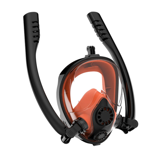 Water Sports Diving Equipment Full Dry Silicone Diving Mask Swimming Glasses for GoPro Hero11 Black / HERO10 Black / HERO9 Black /HERO8 / HERO7 /6 /5 /5 Session /4 Session /4 /3+ /3 /2 /1, Insta360 ON ...  and Other Action Cameras, Size:L/XL(Black Orange) - Diving Mask by buy2fix | Online Shopping UK | buy2fix