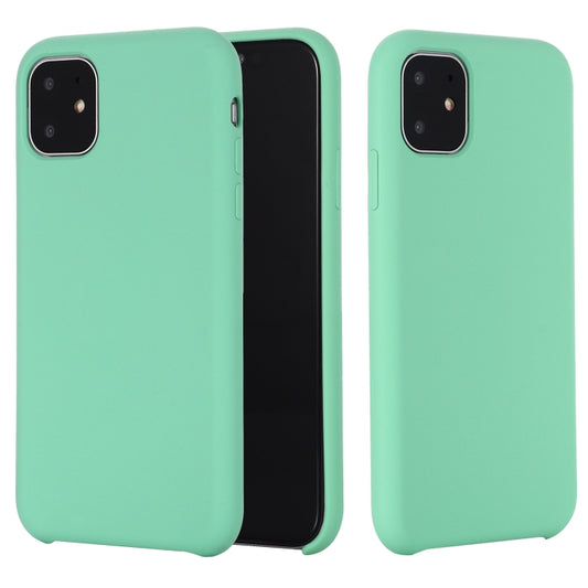 For iPhone 11 Pro Solid Color Liquid Silicone Shockproof Case (Blue Green) - iPhone 11 Pro Cases by buy2fix | Online Shopping UK | buy2fix