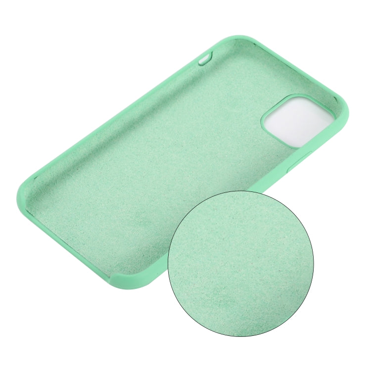 For iPhone 11 Pro Solid Color Liquid Silicone Shockproof Case (Blue Green) - iPhone 11 Pro Cases by buy2fix | Online Shopping UK | buy2fix