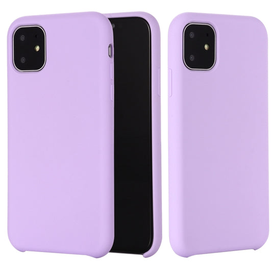 For iPhone 11 Pro Solid Color Liquid Silicone Shockproof Case (Light Purple) - iPhone 11 Pro Cases by buy2fix | Online Shopping UK | buy2fix