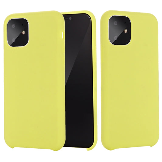 For iPhone 11 Pro Solid Color Liquid Silicone Shockproof Case (Yellow) - iPhone 11 Pro Cases by buy2fix | Online Shopping UK | buy2fix