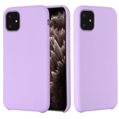 For iPhone 11 Pro Max Solid Color Liquid Silicone Shockproof Case (Light Purple) - iPhone 11 Pro Max Cases by buy2fix | Online Shopping UK | buy2fix
