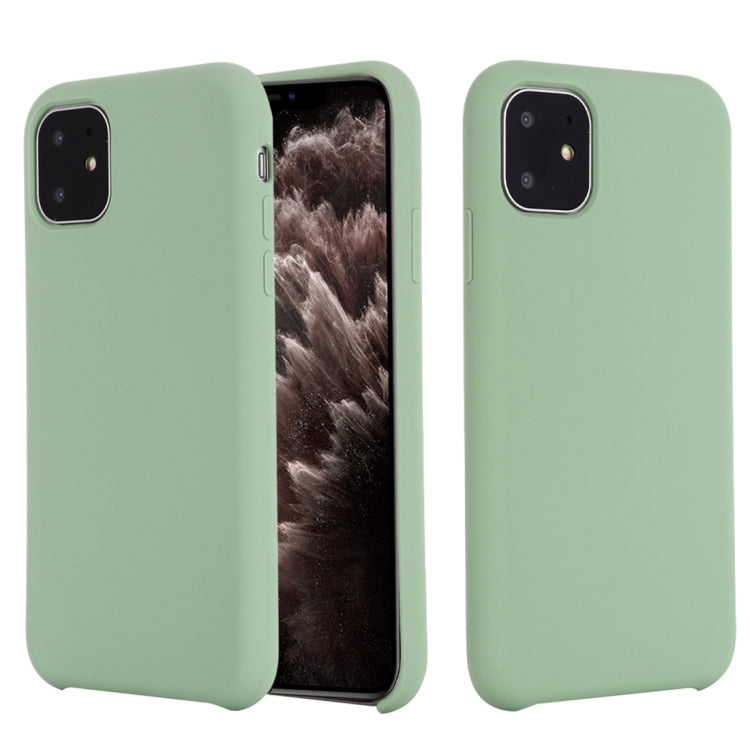 For iPhone 11 Pro Max Solid Color Liquid Silicone Shockproof Case (Mint Green) - iPhone 11 Pro Max Cases by buy2fix | Online Shopping UK | buy2fix