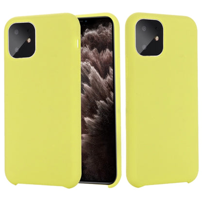 For iPhone 11 Pro Max Solid Color Liquid Silicone Shockproof Case (Yellow) - iPhone 11 Pro Max Cases by buy2fix | Online Shopping UK | buy2fix