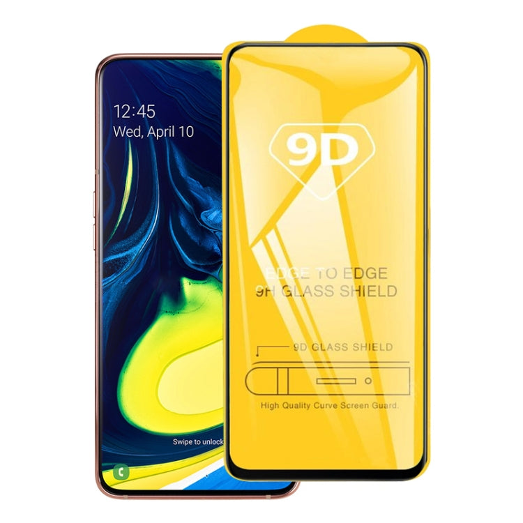 9D Full Glue Full Screen Tempered Glass Film For Galaxy A90 & A80 - Galaxy Tempered Glass by buy2fix | Online Shopping UK | buy2fix