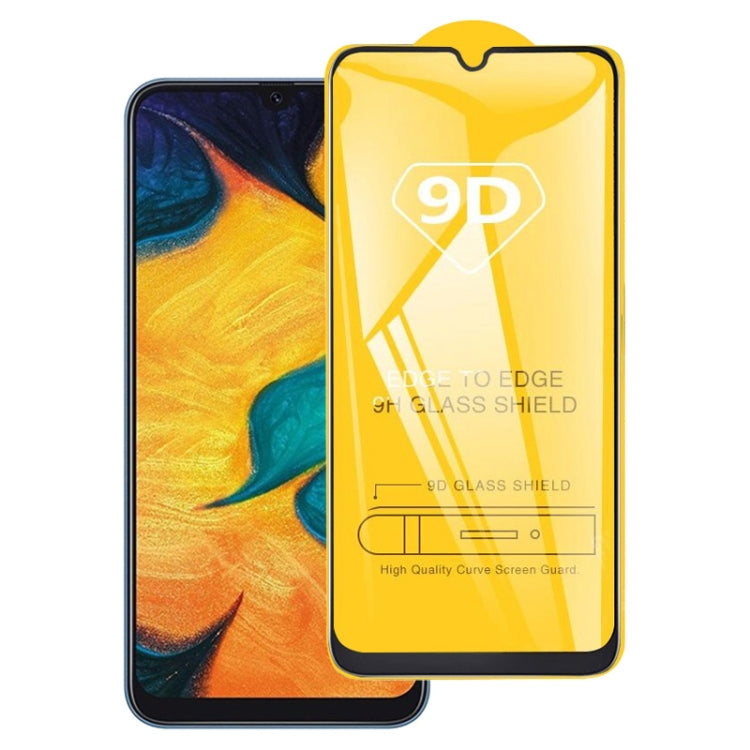 25 PCS 9D Full Glue Full Screen Tempered Glass Film For Samsung Galaxy A20 / A30 / A50 / M30 / A30 JP - Galaxy Tempered Glass by buy2fix | Online Shopping UK | buy2fix