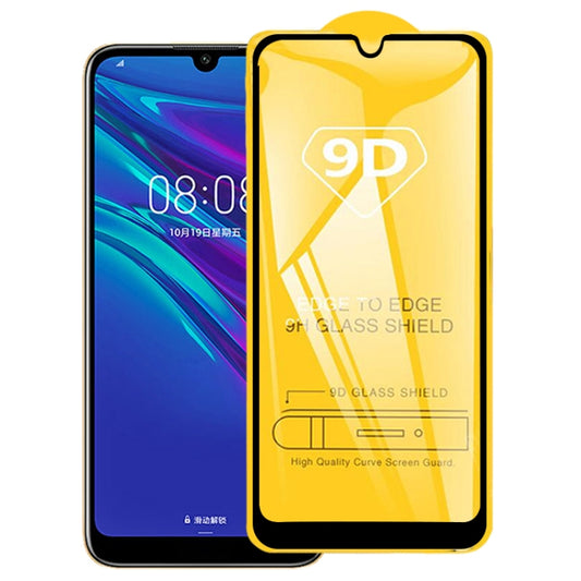 9D Full Glue Full Screen Tempered Glass Film For Huawei Enjoy 9e - Huawei Tempered Glass by buy2fix | Online Shopping UK | buy2fix