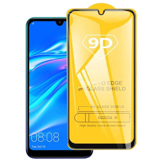 9D Full Glue Full Screen Tempered Glass Film For Huawei Y7 Prime (2019) - Huawei Tempered Glass by buy2fix | Online Shopping UK | buy2fix
