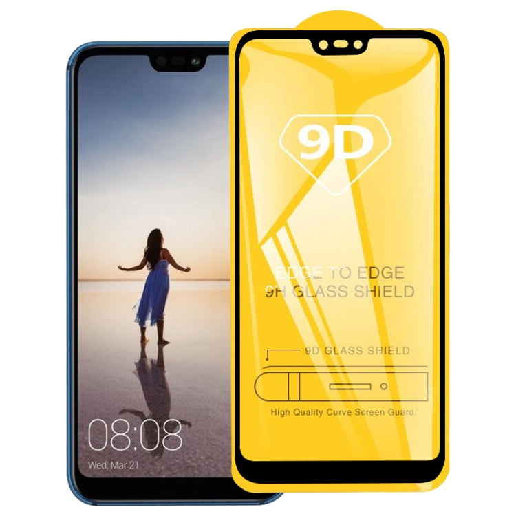 9D Full Glue Full Screen Tempered Glass Film For Huawei P20 Lite / Nova 3e by buy2fix