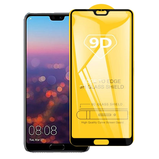 9D Full Glue Full Screen Tempered Glass Film For Huawei P20 Pro - Huawei Tempered Glass by buy2fix | Online Shopping UK | buy2fix
