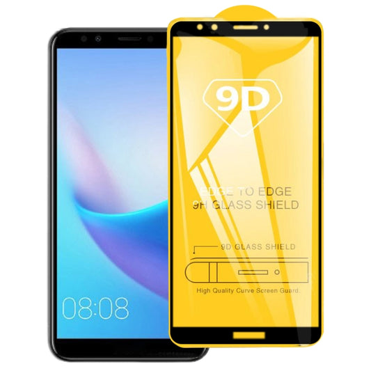 9D Full Glue Full Screen Tempered Glass Film For Huawei Nova 2 Lite / Y7 Prime (2018) - Huawei Tempered Glass by buy2fix | Online Shopping UK | buy2fix