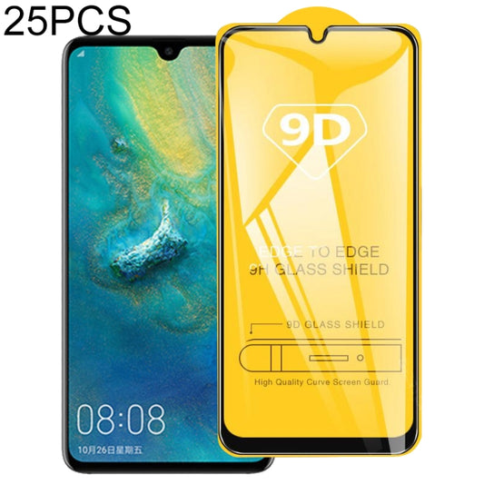 25 PCS 9D Full Glue Full Screen Tempered Glass Film For Huawei P Smart (2019) - Huawei Tempered Glass by buy2fix | Online Shopping UK | buy2fix