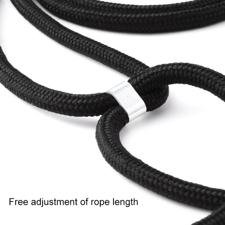 For iPhone X / XS Four-Corner Anti-Fall Trasparent TPU Mobile Phone Case With Lanyard(White) - More iPhone Cases by buy2fix | Online Shopping UK | buy2fix