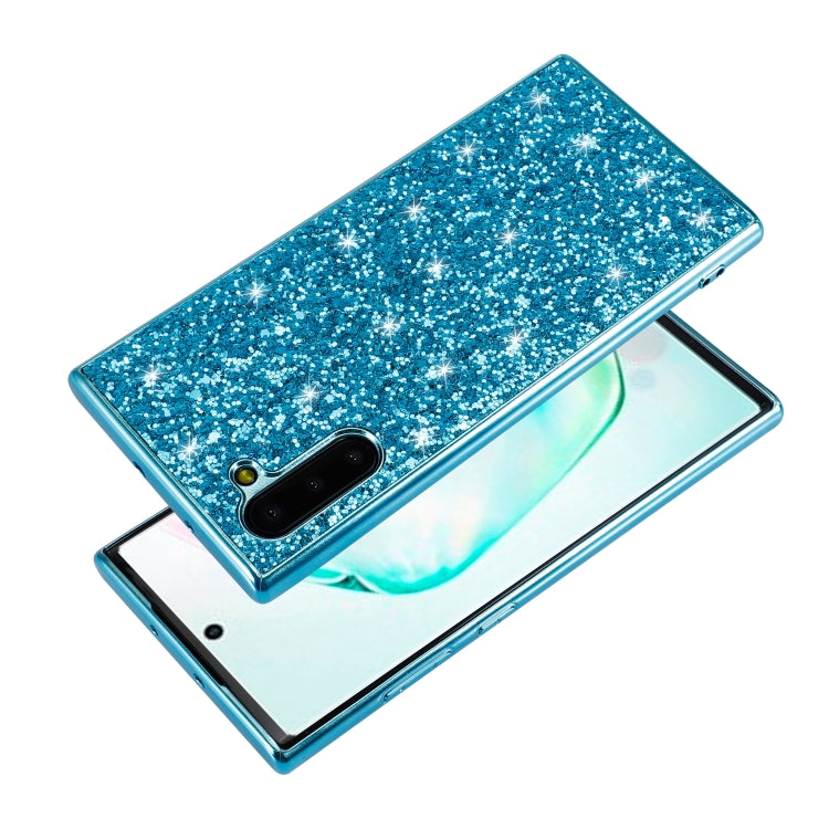 Plating Glittery Powder Shockproof TPU Case For Galaxy Note 10(Gold) by buy2fix