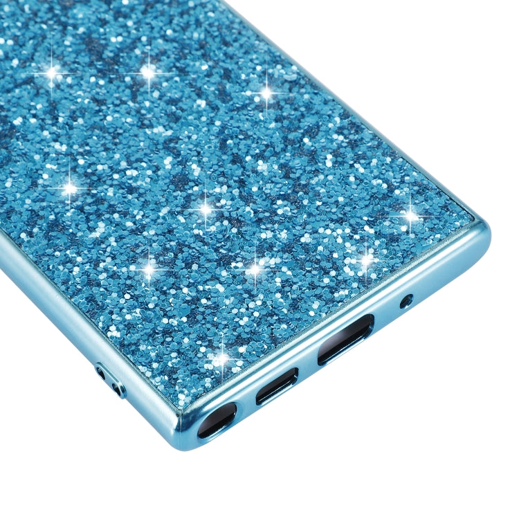 Plating Glittery Powder Shockproof TPU Case For Galaxy Note 10(Silver) by buy2fix