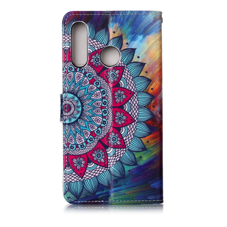 Oil Embossed Coloured Drawing Pattern Horizontal Flip PU Leather Case with Holder & Card Slots & Wallet & Photo Frame For Huawei P30 Lite(Half Sunflower) - Huawei Cases by buy2fix | Online Shopping UK | buy2fix