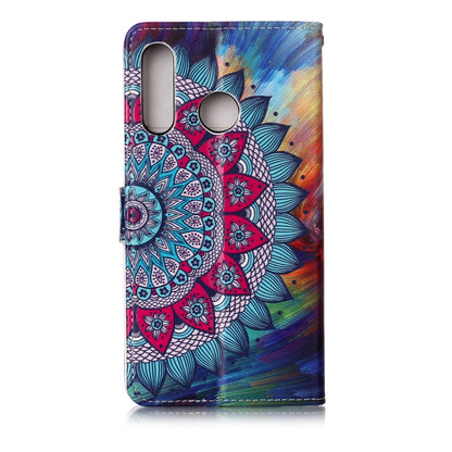 Oil Embossed Coloured Drawing Pattern Horizontal Flip PU Leather Case with Holder & Card Slots & Wallet & Photo Frame For Huawei P30 Lite(Half Sunflower) - Huawei Cases by buy2fix | Online Shopping UK | buy2fix