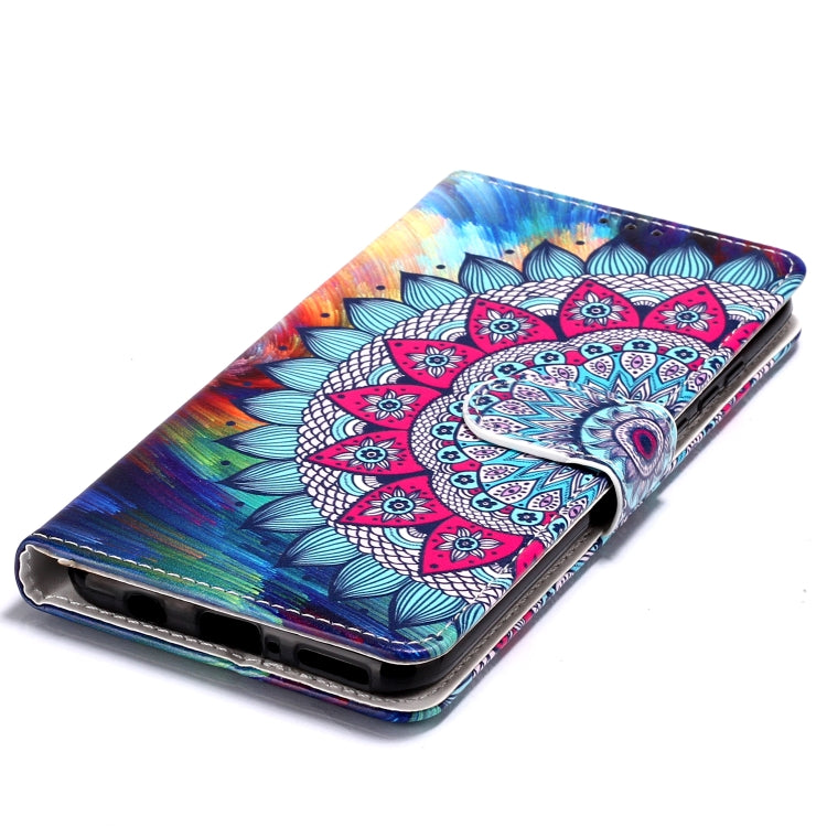 Oil Embossed Coloured Drawing Pattern Horizontal Flip PU Leather Case with Holder & Card Slots & Wallet & Photo Frame For Huawei P30 Lite(Half Sunflower) - Huawei Cases by buy2fix | Online Shopping UK | buy2fix