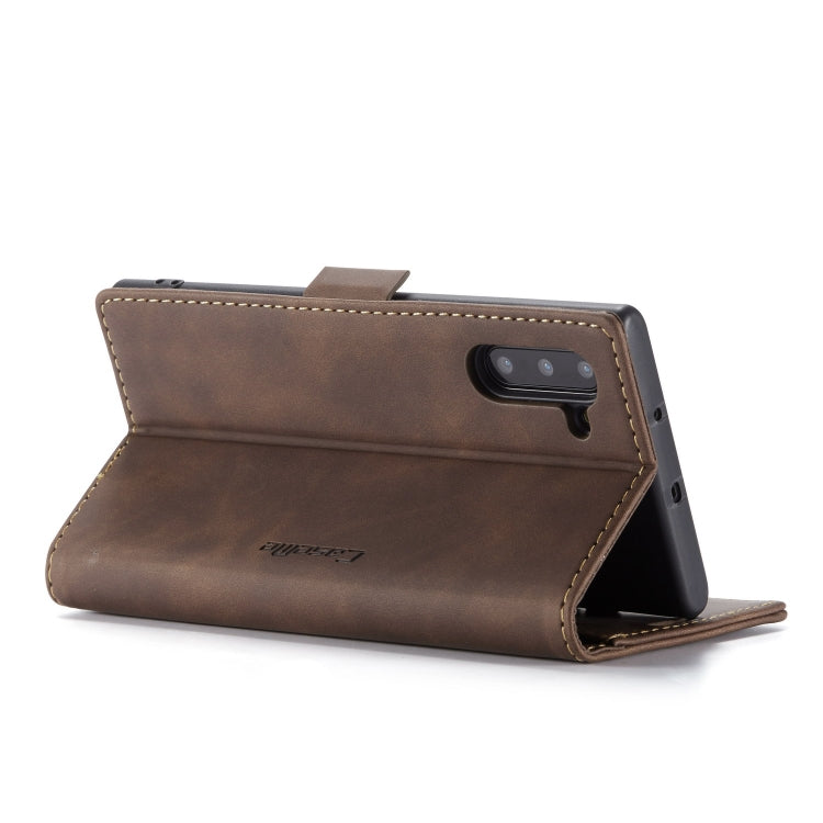 CaseMe-013 Multifunctional Horizontal Flip Leather Case with Card Slot & Holder for Galaxy Note 10(Coffee) - Galaxy Phone Cases by CaseMe | Online Shopping UK | buy2fix