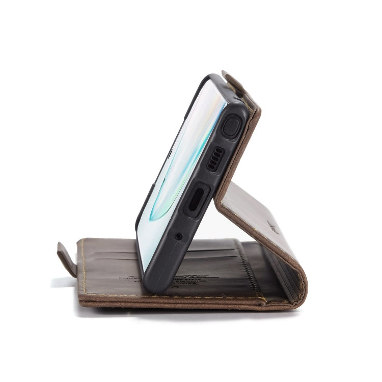 CaseMe-013 Multifunctional Horizontal Flip Leather Case with Card Slot & Holder for Galaxy Note 10(Coffee) - Galaxy Phone Cases by CaseMe | Online Shopping UK | buy2fix