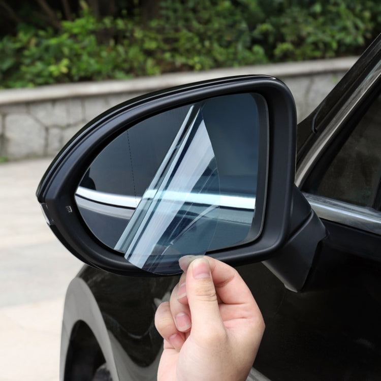 For Volkswagen CC 2019 Car PET Rearview Mirror Protective Window Clear Anti-fog Waterproof Rain Shield Film by buy2fix