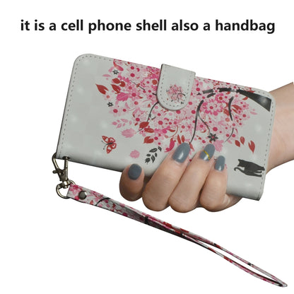 3D Painting Pattern Horizontal Flip TPU + PU Leather Case with Holder & Card Slots & Wallet For Huawei P20 Lite(Tree Cat) - Huawei Cases by buy2fix | Online Shopping UK | buy2fix